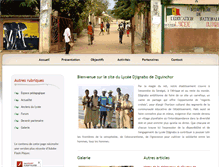 Tablet Screenshot of lyceedjignabo.com